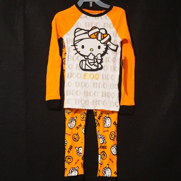 Hello Kitty Long Sleeve Pant Set of Pajamas Mummy Hello Kitty Girl’s Size 6 - Picture 1 of 4